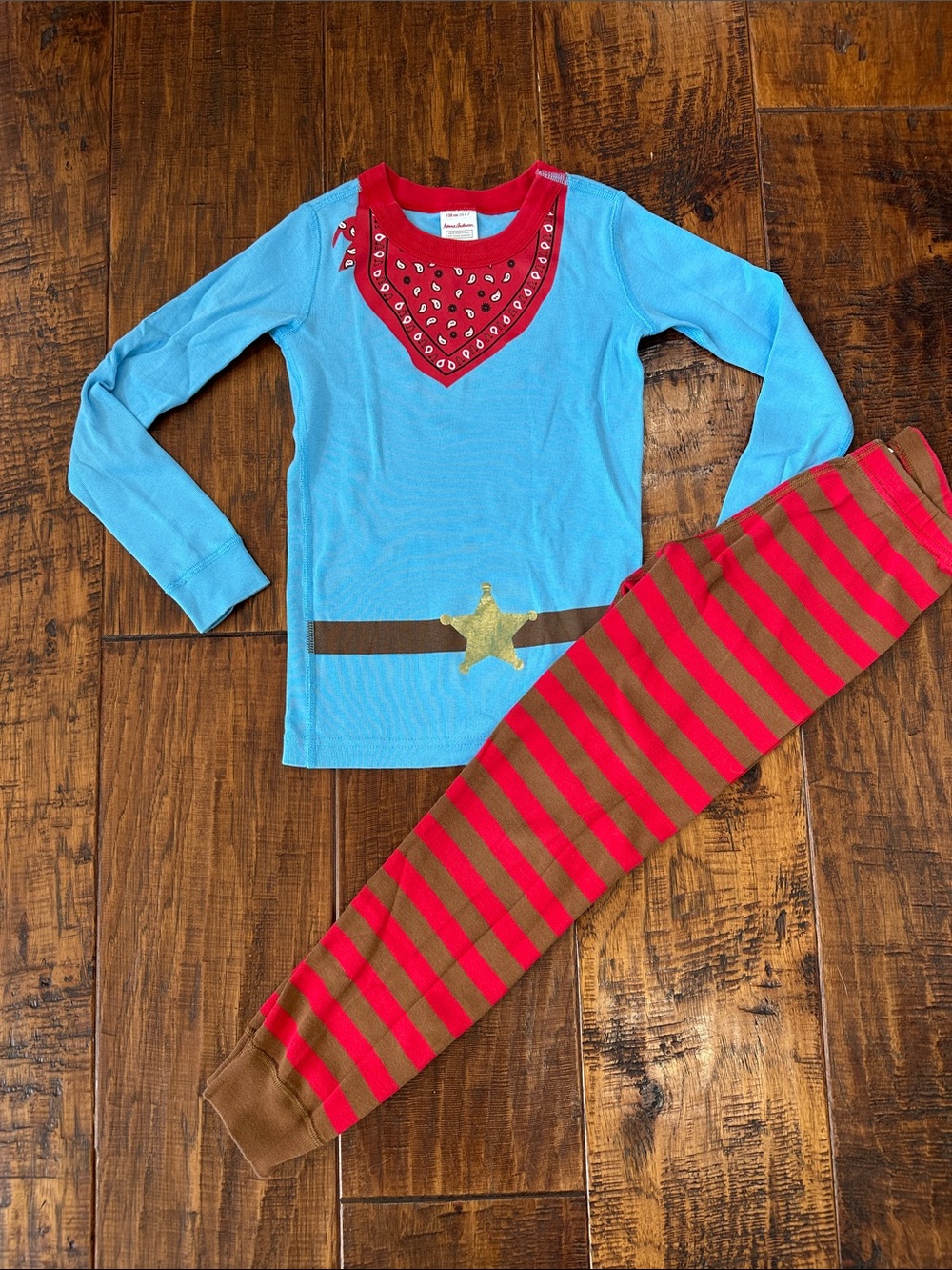 Hanna Andersson Cowboy Pajamas Set Size 120 / 6-7